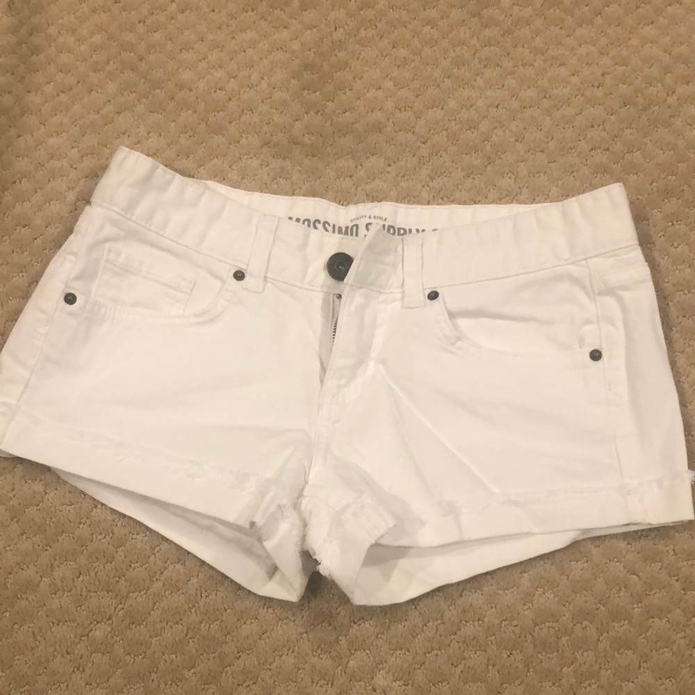 White Denim Shorts